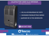 Calefactor Impopar 2000 Kcal Tiro Balanceado