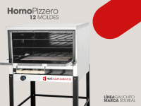 Horno Pizzero 12 Moldes Acero Inoxidable - Plan Diario O Semanal 
