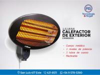 Calefactor De Pared Electrica Liliana Cipar2000 - Para Exterior - 3 Niveles - Nuevos